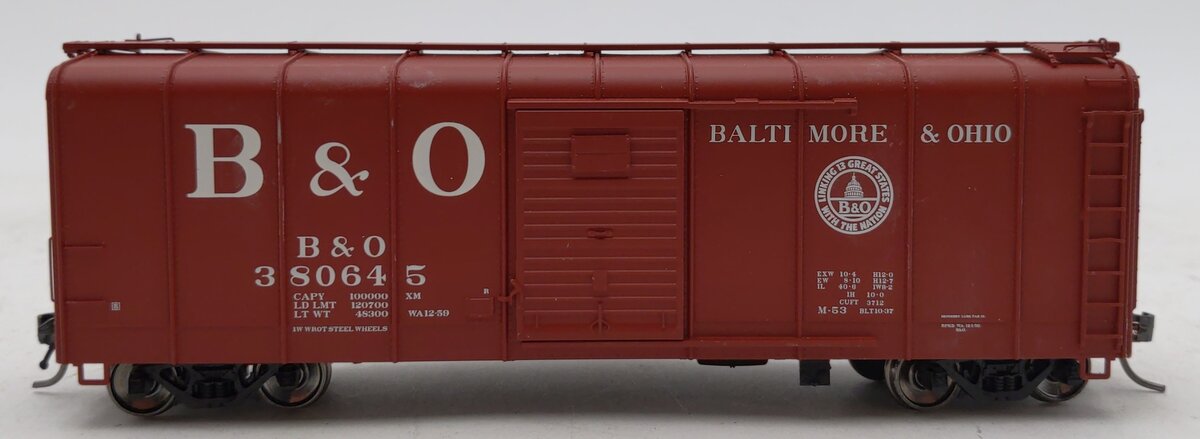 Fox Valley Models 30327 HO Scale B&O Wagontop Boxcar #380645