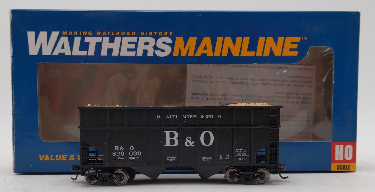 Walthers 910-6801 HO B&O 36' Wood Chip Hopper #829039