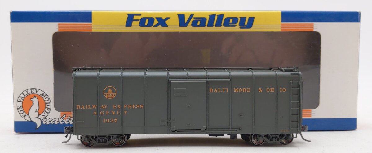 Fox Valley Models 30331 HO B&O C-16 Wagontop Express Boxcar w/Flat Doors #1937