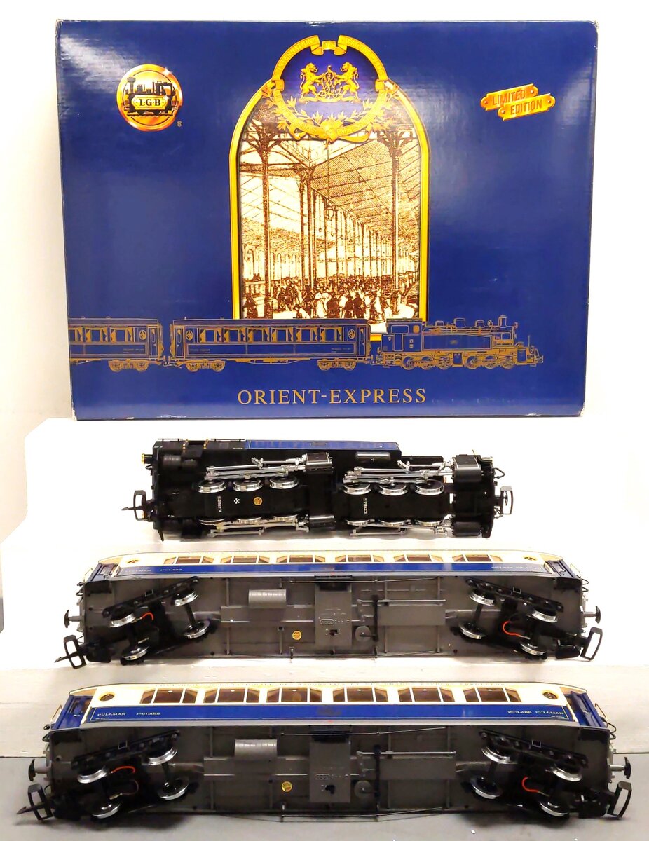LGB 70685 G Scale Orient Express Deluxe G Gauge Steam Passenger Train Set EX/Box