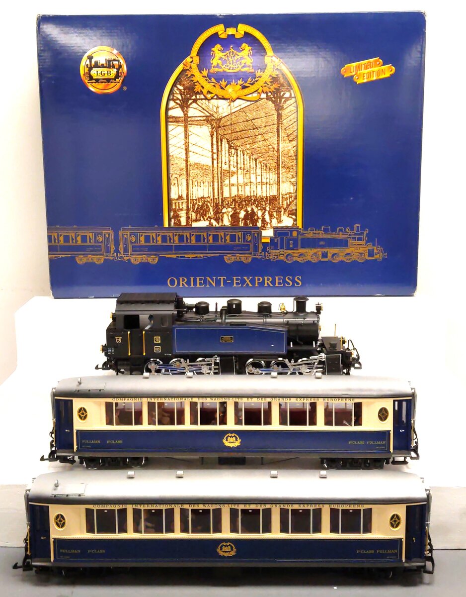 LGB 70685 G Scale Orient Express Deluxe G Gauge Steam Passenger Train Set EX/Box