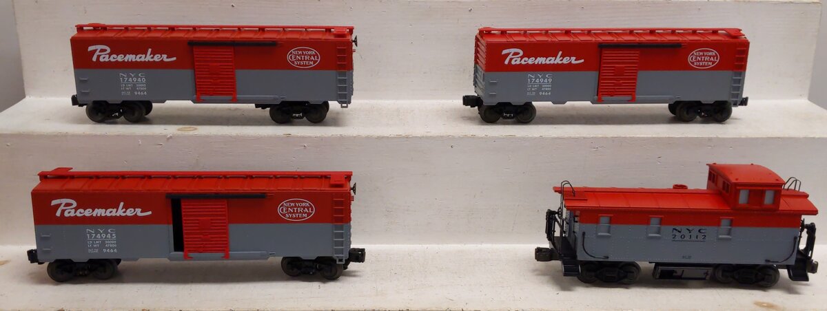 Lionel 6-17246 O Gauge New York Central Pacemaker 4-Car Freight Set LN/Box