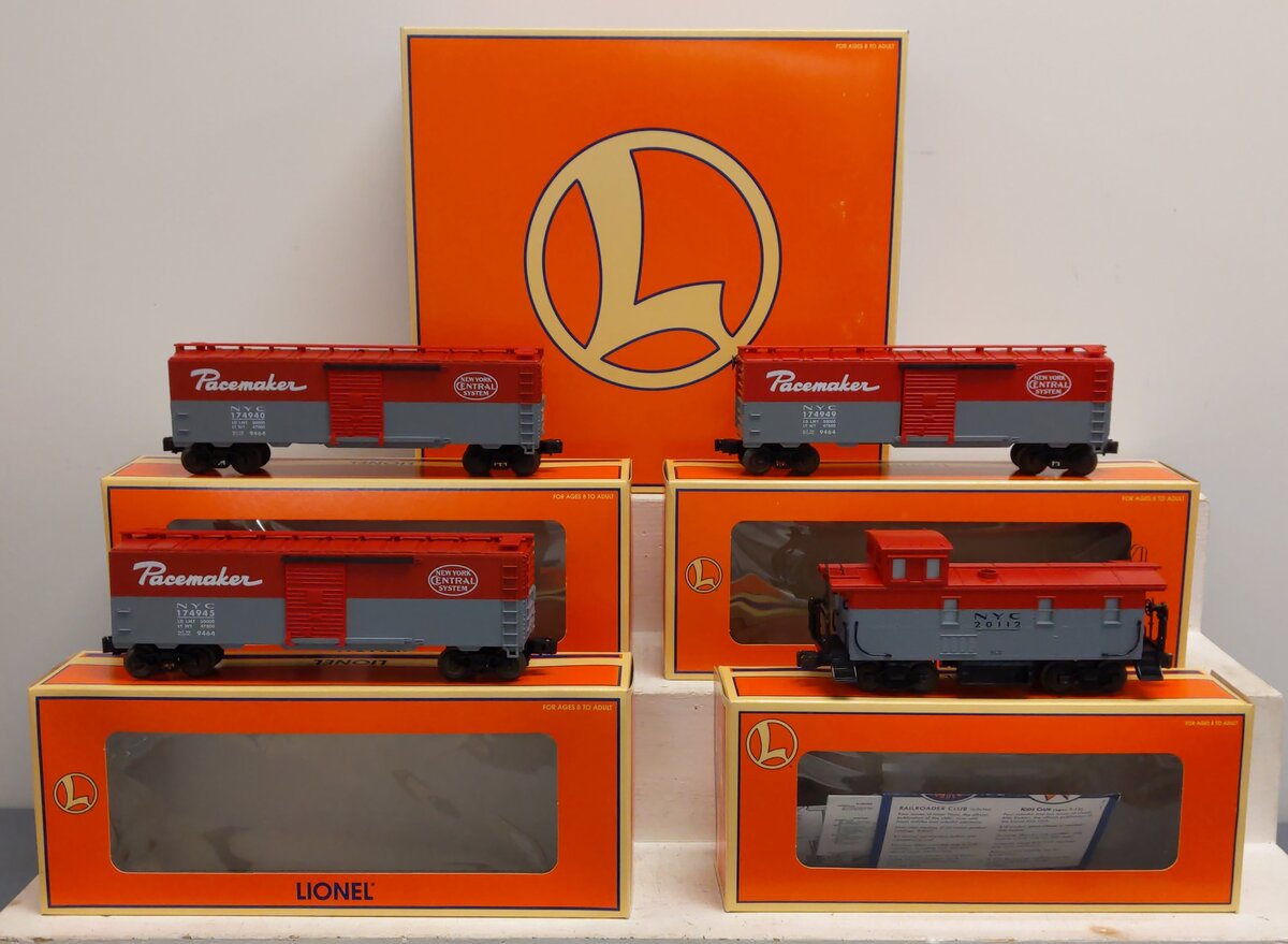 Lionel 6-17246 O Gauge New York Central Pacemaker 4-Car Freight Set LN/Box