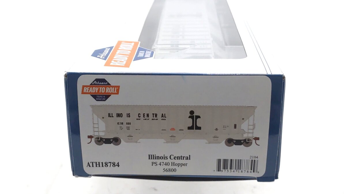 Athearn 18784 HO Illinois Central RTR PS 4740 Covered Hopper #56800