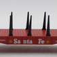 Lionel 6-26390 O Gauge Santa Fe Flatcar with Bulkheads