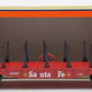 Lionel 6-26390 O Gauge Santa Fe Flatcar with Bulkheads