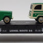 Lionel 6-36001 O Gauge Route 66 Flatcar with 2 Green & Cream Station Wagons LN/Box