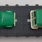 Lionel 6-36001 O Gauge Route 66 Flatcar with 2 Green & Cream Station Wagons LN/Box