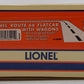 Lionel 6-36001 O Gauge Route 66 Flatcar with 2 Green & Cream Station Wagons LN/Box