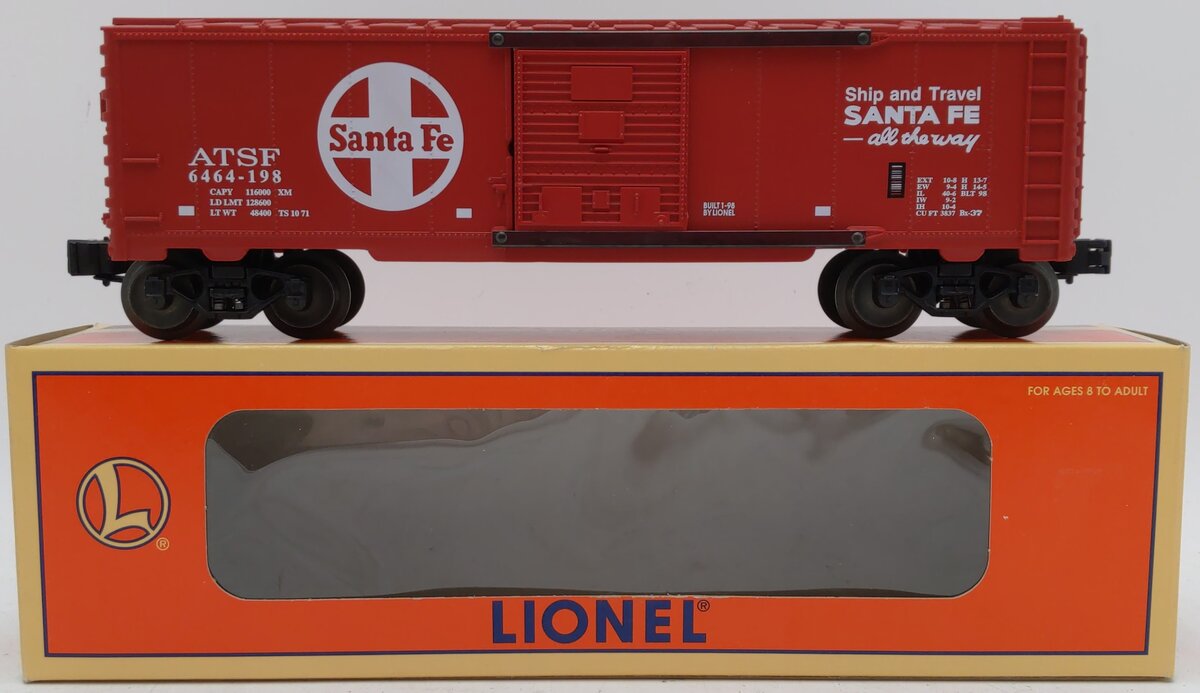 Lionel 6-29213 O Gauge AT&SF Grand Canyon Route Boxcar #6464-198