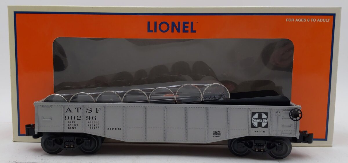 Lionel 6-39472 O Gauge Santa Fe Culvert Gondola