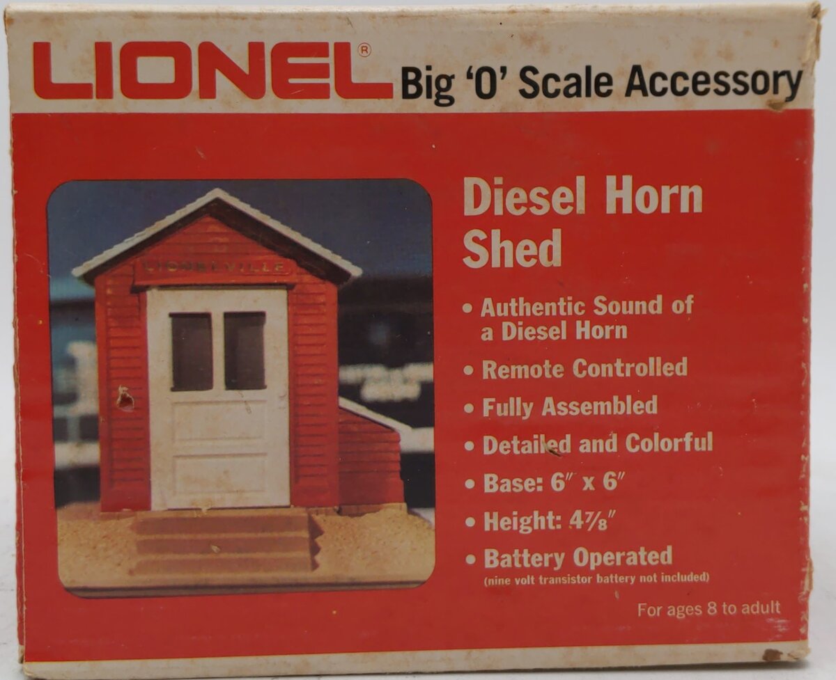 Lionel 6-2127 O Lionelville Assembled Battery Operated Diesel Horn Shed