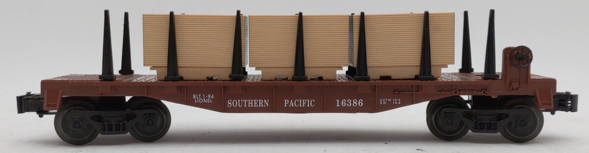 Lionel 6-16386 O Gauge Southern Pacific Flatcar with Load