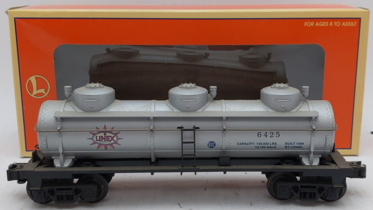 Lionel 6-16187 O Gauge Linex Three Dome Tank Car LN/Box