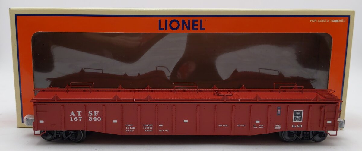 Lionel 6-17462 O Gauge Santa Fe PS-5 Gondola #167340