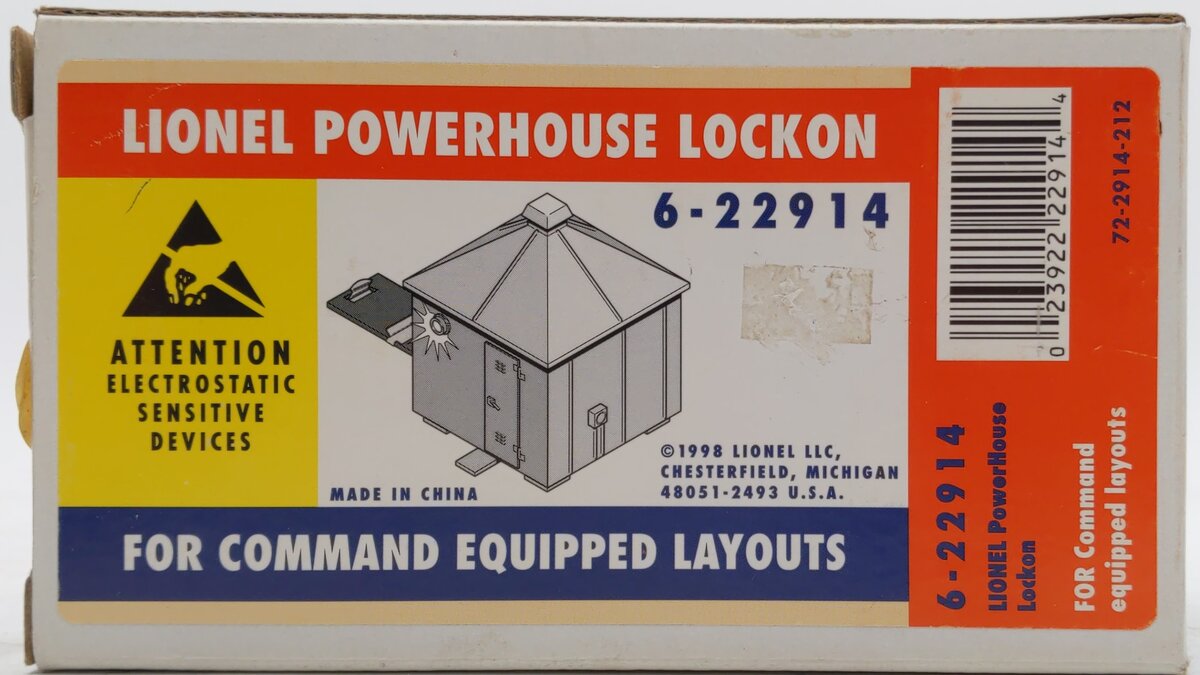 Lionel 6-22914 O Scale Powerhouse Trainmaster Command Lock-On MT/Box