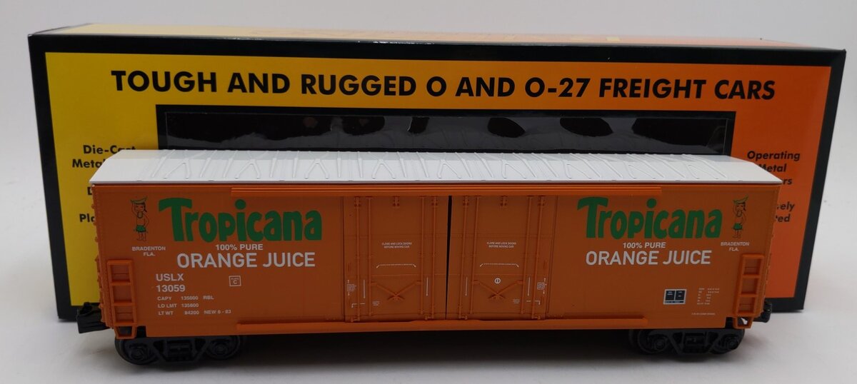 MTH 30-71097 O Tropicana 50’ Double Door Plugged Boxcar #13059