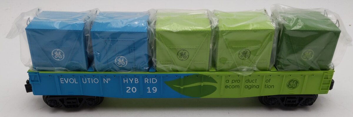 MTH 30-72199 O G.E. Evolution Gondola Car with LCL Containers #2019