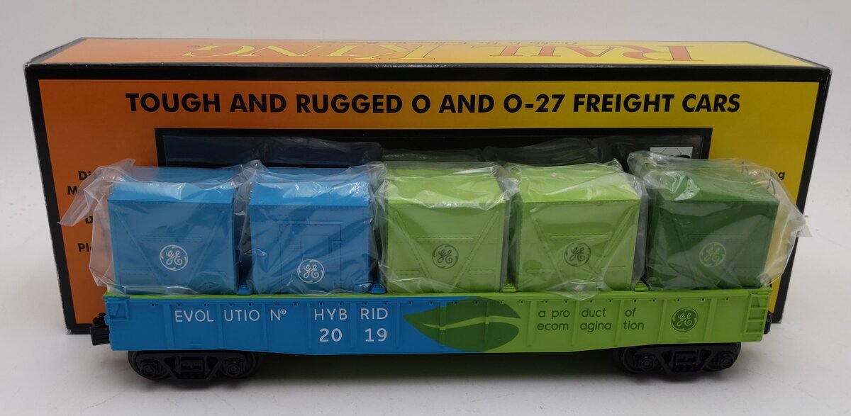 MTH 30-72199 O G.E. Evolution Gondola Car with LCL Containers #2019