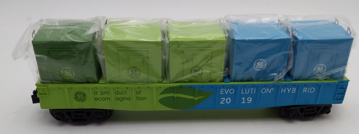 MTH 30-72199 O G.E. Evolution Gondola Car with LCL Containers #2019