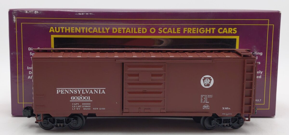 MTH 20-93179 O Pennsylvania 40' Boxcar #602001 NIB