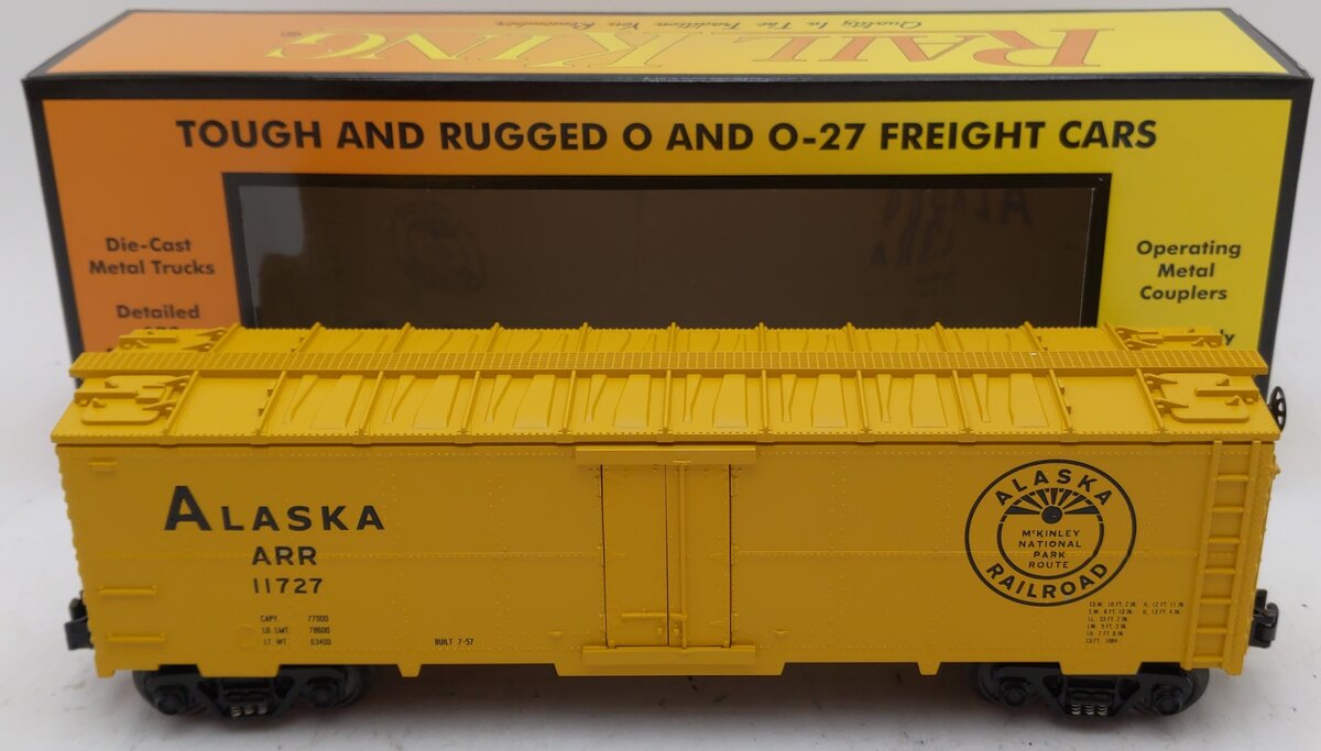 MTH 30-7825 O Gauge Alaska Modern Reefer Car #11727 NIB