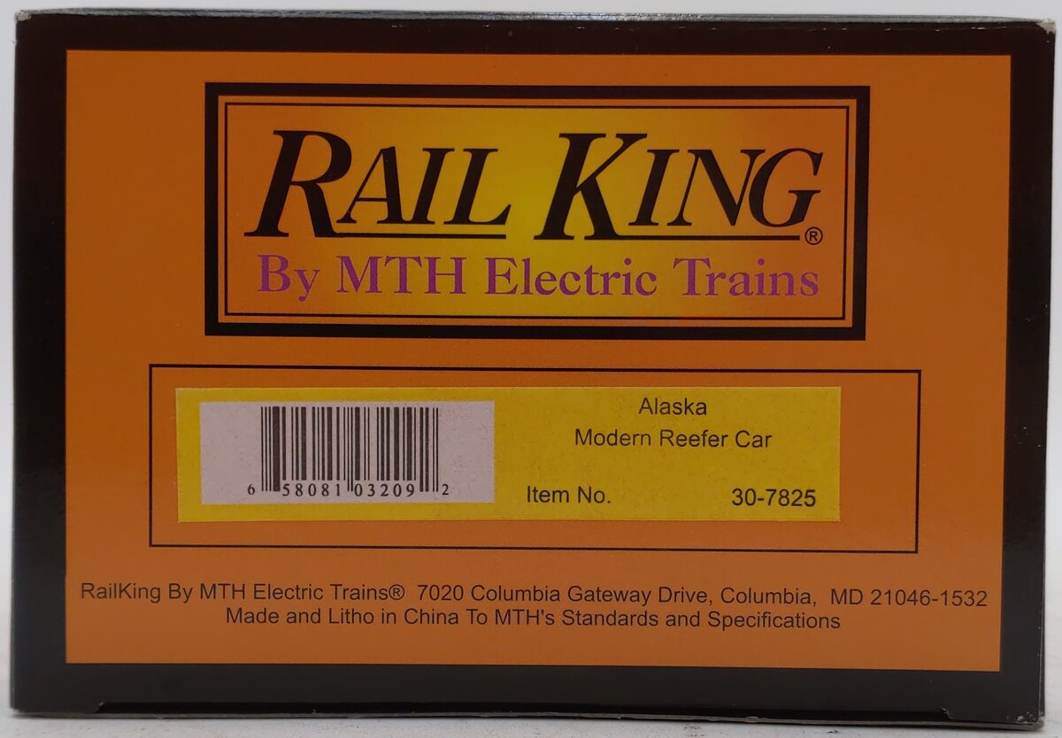 MTH 30-7825 O Gauge Alaska Modern Reefer Car #11727 NIB