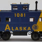 MTH 30-7752 O Gauge Alaska Railroad Illuminated Steel Caboose #1081 LN/Box