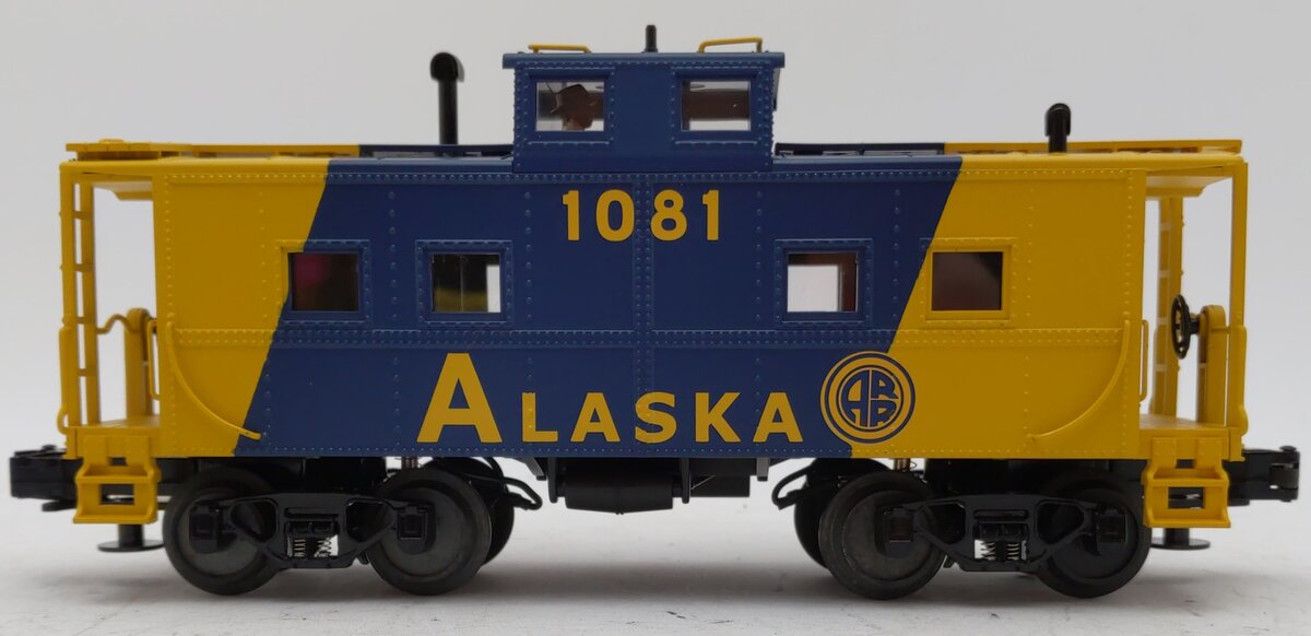 MTH 30-7752 O Gauge Alaska Railroad Illuminated Steel Caboose #1081 LN/Box