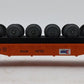 MTH 30-76079 O Amtrak RailKing Flatcar with Wheel Sets #16702 LN/Box