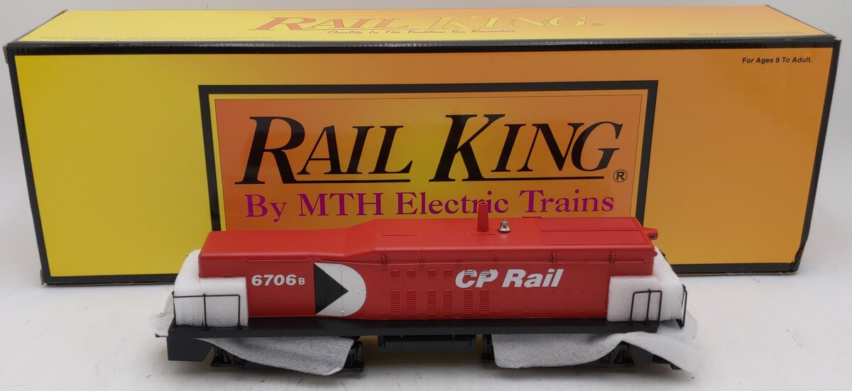MTH 30-2166-3 O Gauge CP Rail SW8 Calf Diesel Switcher #6706 LN/Box