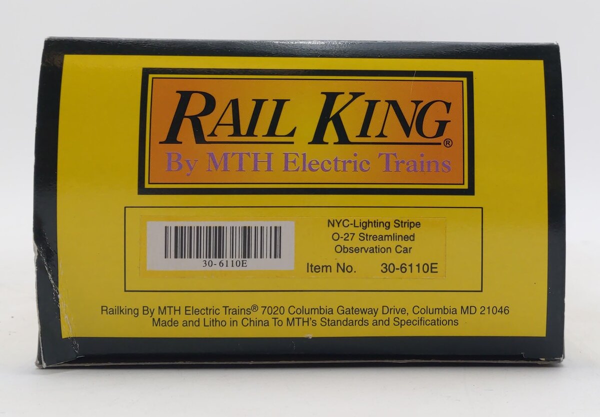 MTH 30-6110E O NYC Observation Car #1063 LN/Box