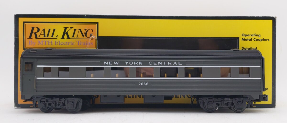 MTH 30-6115 New York Central O27 Streamlined Coach Car LN/Box