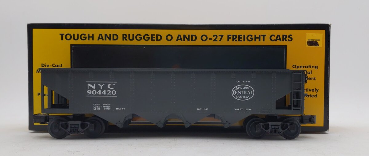 MTH 30-7513 O Gauge New York Central Hopper #904420 LN/Box
