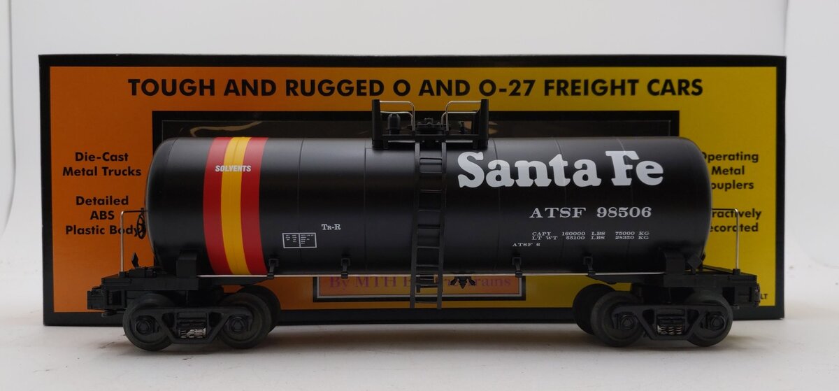 MTH 30-7323 O Gauge Santa Fe Tank Car #98506 LN/Box