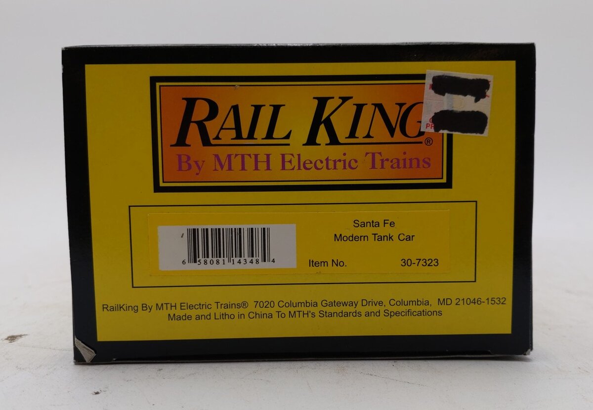 MTH 30-7323 O Gauge Santa Fe Tank Car #98506 LN/Box