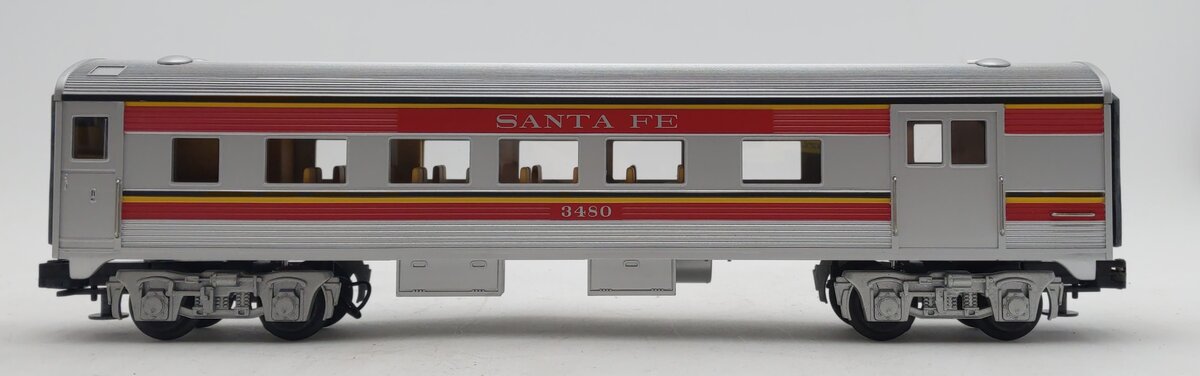 MTH 30-6105 O Santa Fe Streamlined Combo/Diner Set (Set of 2) EX/Box