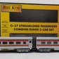 MTH 30-6105 O Santa Fe Streamlined Combo/Diner Set (Set of 2) EX/Box