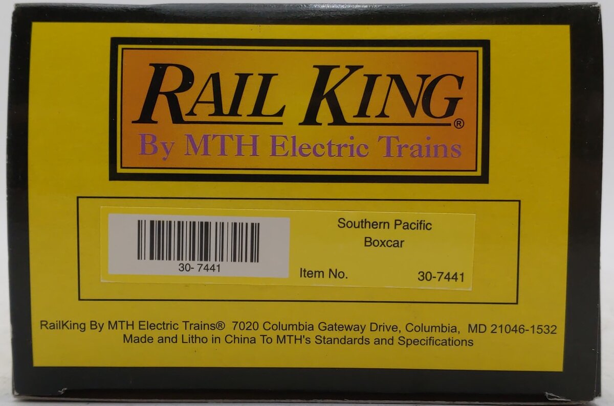 MTH 30-7441 O Gauge Southern Pacific Daylight Boxcar #92268 LN/Box