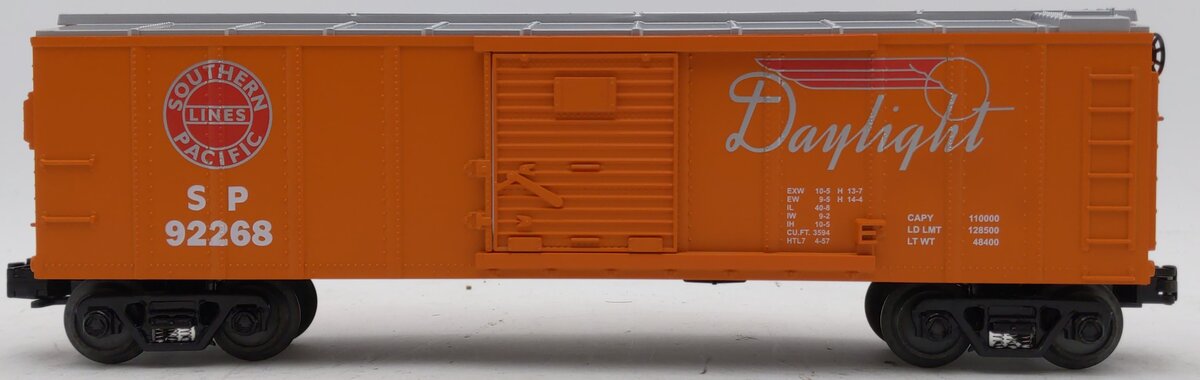MTH 30-7441 O Gauge Southern Pacific Daylight Boxcar #92268 LN/Box