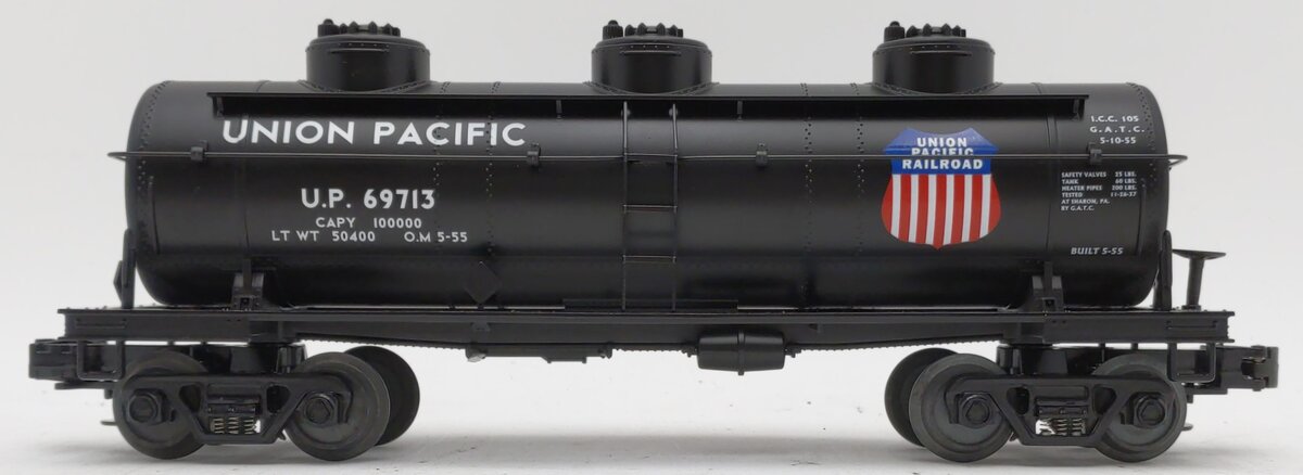 MTH 30-7318 O Gauge Union Pacific 3-Dome Tank Car #69713 LN/Box