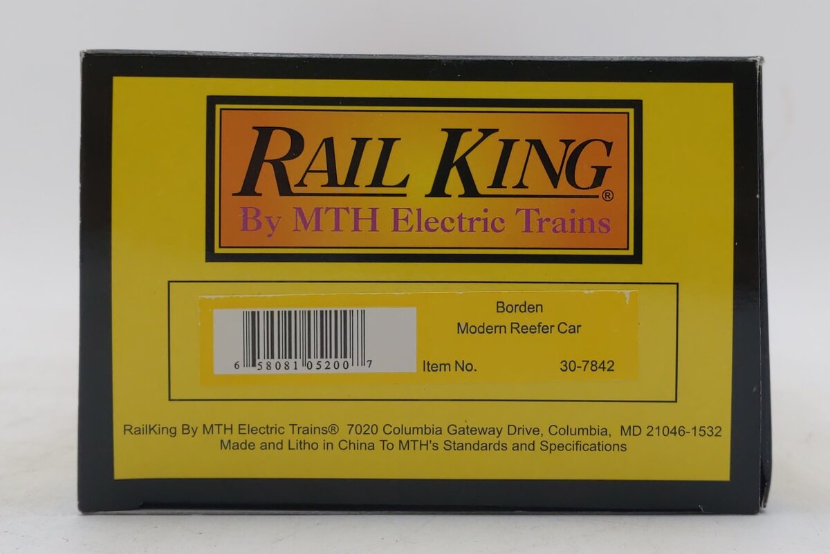 MTH 30-7842 O Gauge Borden's Milk Reefer Car #14502 LN/Box