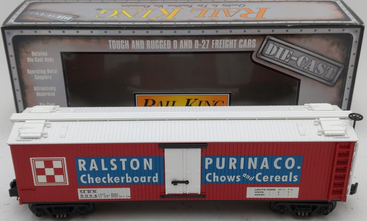 MTH 30-8625 O Gauge Ralston Purina Die-Cast Reefer Car #5684 LN/Box