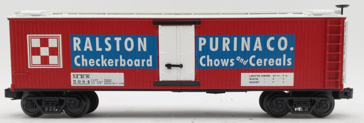 MTH 30-8625 O Gauge Ralston Purina Die-Cast Reefer Car #5684 LN/Box
