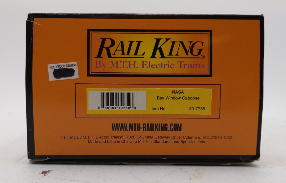 MTH 30-7735 O Gauge NASA Bay Window Caboose #C13 LN/Box