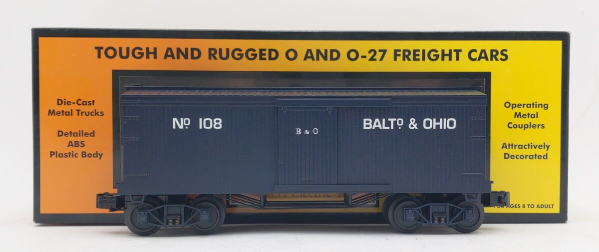 MTH 30-74025 O Gauge Confederate Army 19th Century 34' Boxcar #108 LN/Box