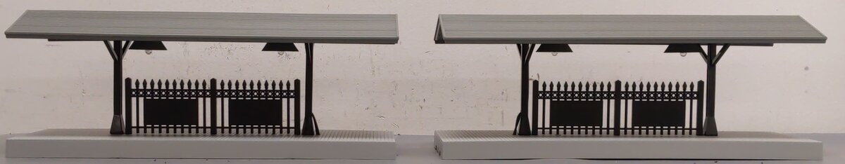 MTH 30-9050 O Illuminated Cream/Brown Passenger Station w/Dual Platforms LN/Box