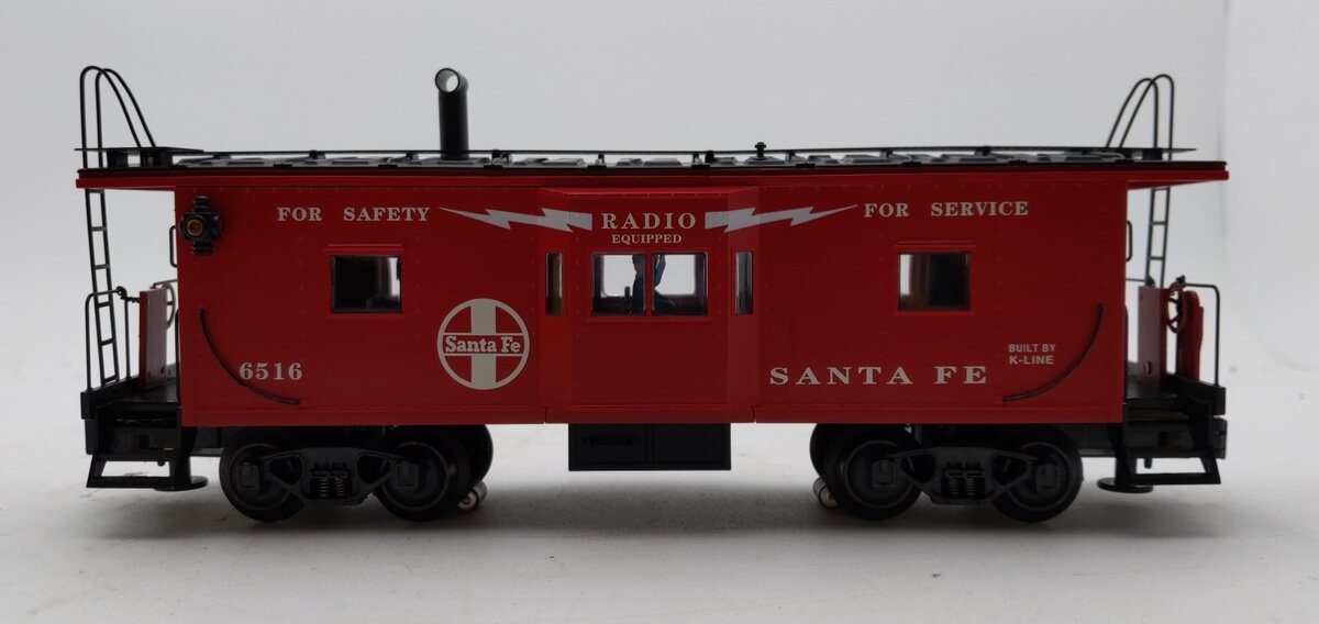 K-Line K612-1053 O Gauge Santa Fe Bay Window Caboose #6516 LN/Box