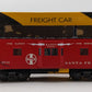 K-Line K612-1053 O Gauge Santa Fe Bay Window Caboose #6516 LN/Box