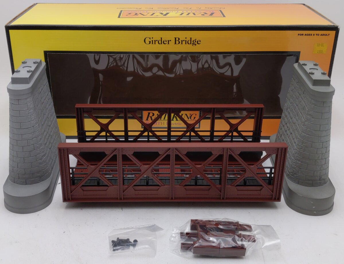 MTH 40-1032 O Gauge Rust Girder Bridge and Bridge Piers